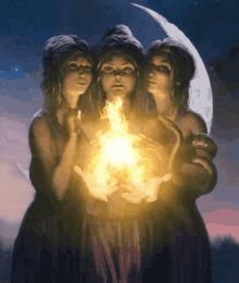 Gif animé gothique sorcière